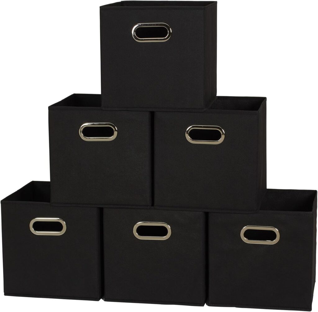 Foldable Fabric Storage Bins 6 Piece Set