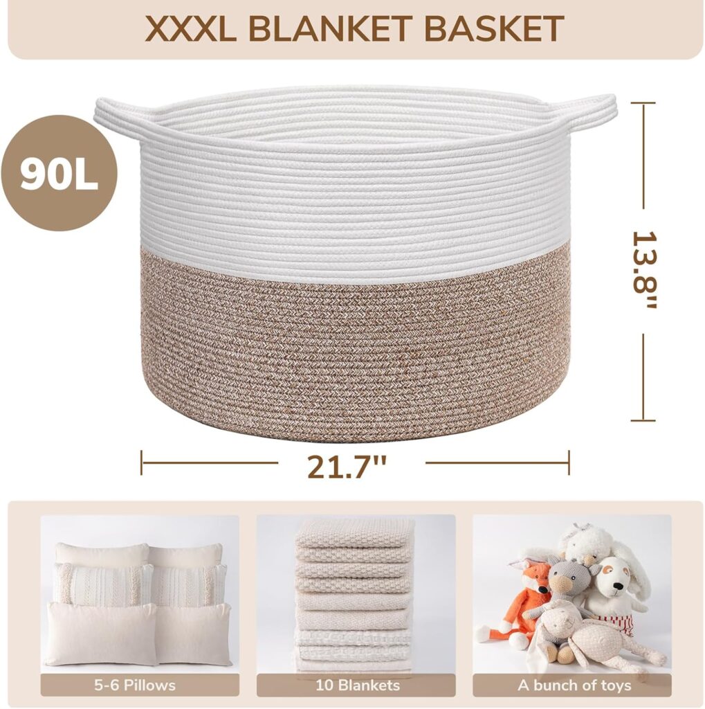 Large Blanket Basket